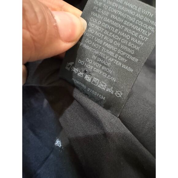 AJE. faux leather Idyllic Wrap Long sleeve Top in Color Black size 12 / Us 8 - Picture 10 of 16